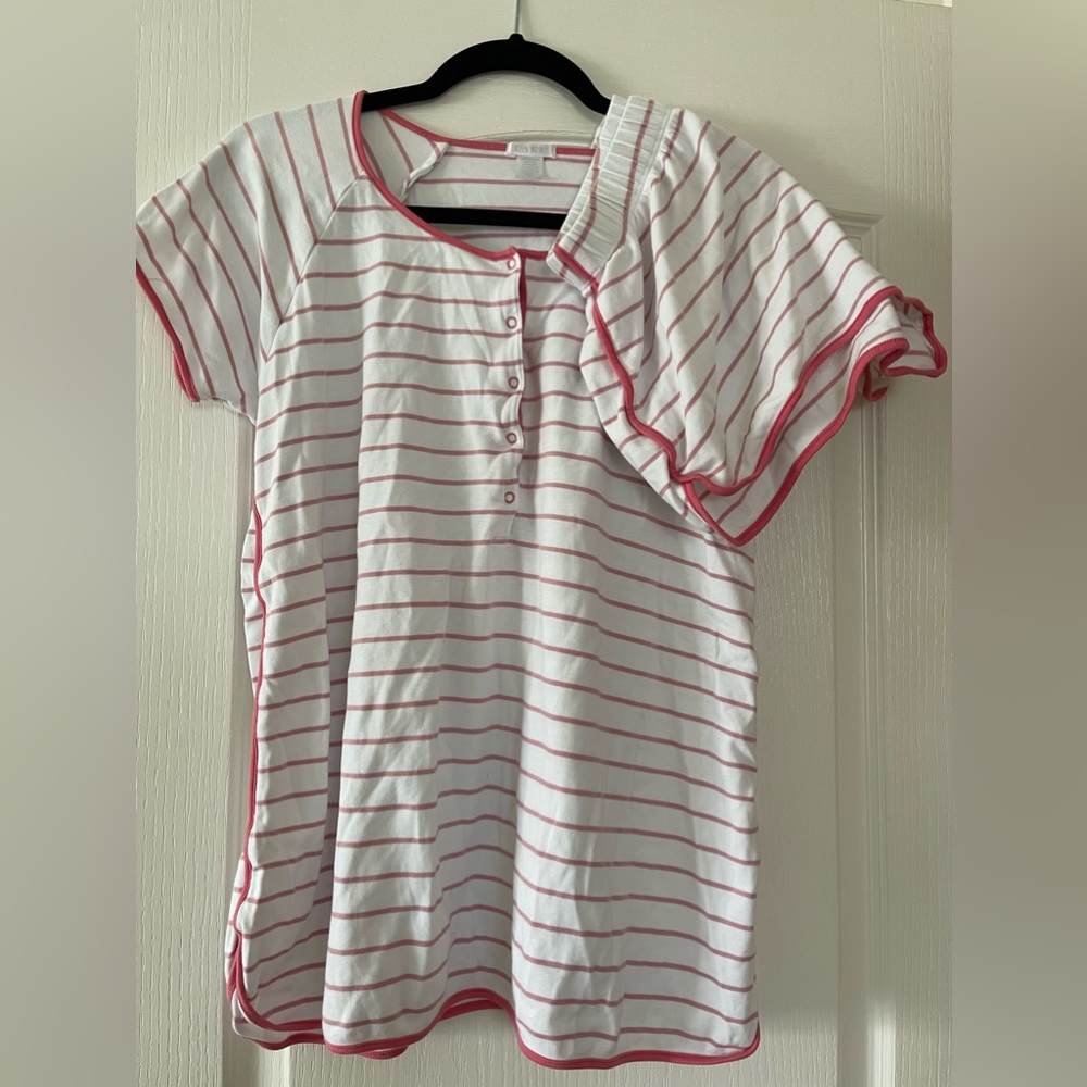 LAKE Short Sleeve PJ Set - Pink Stripe